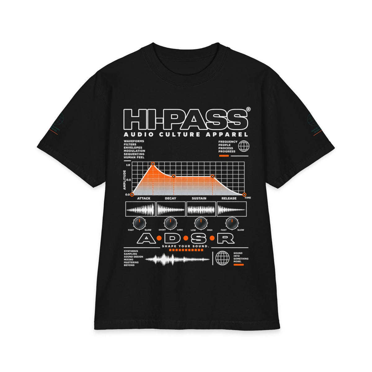 HI-PASS ADSR Tee —  Black