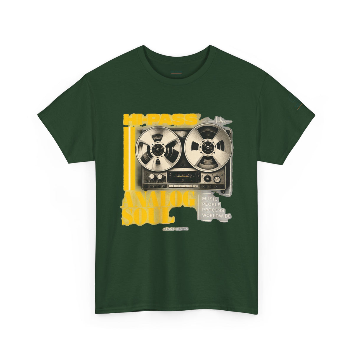 Retro Reel-to-Reel Tape Recorder Graphic T-Shirt