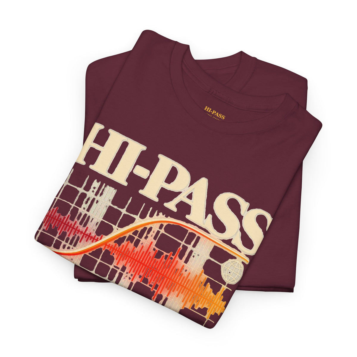 Hi-Pass Audio Tee — 'Cut the Noise, Keep the Essentials' Soundwave Graphic T-Shirt