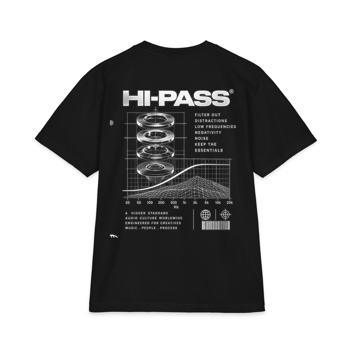 Hi-Pass Audio Engineering Graphic T-Shirt