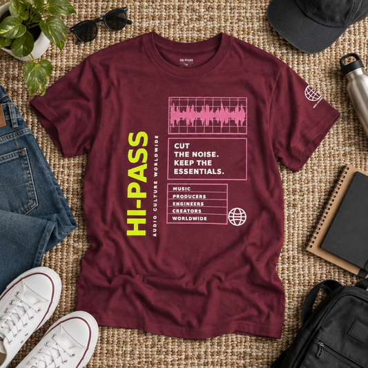 Hi-Pass Cut the Noise Music Graphic T-Shirt
