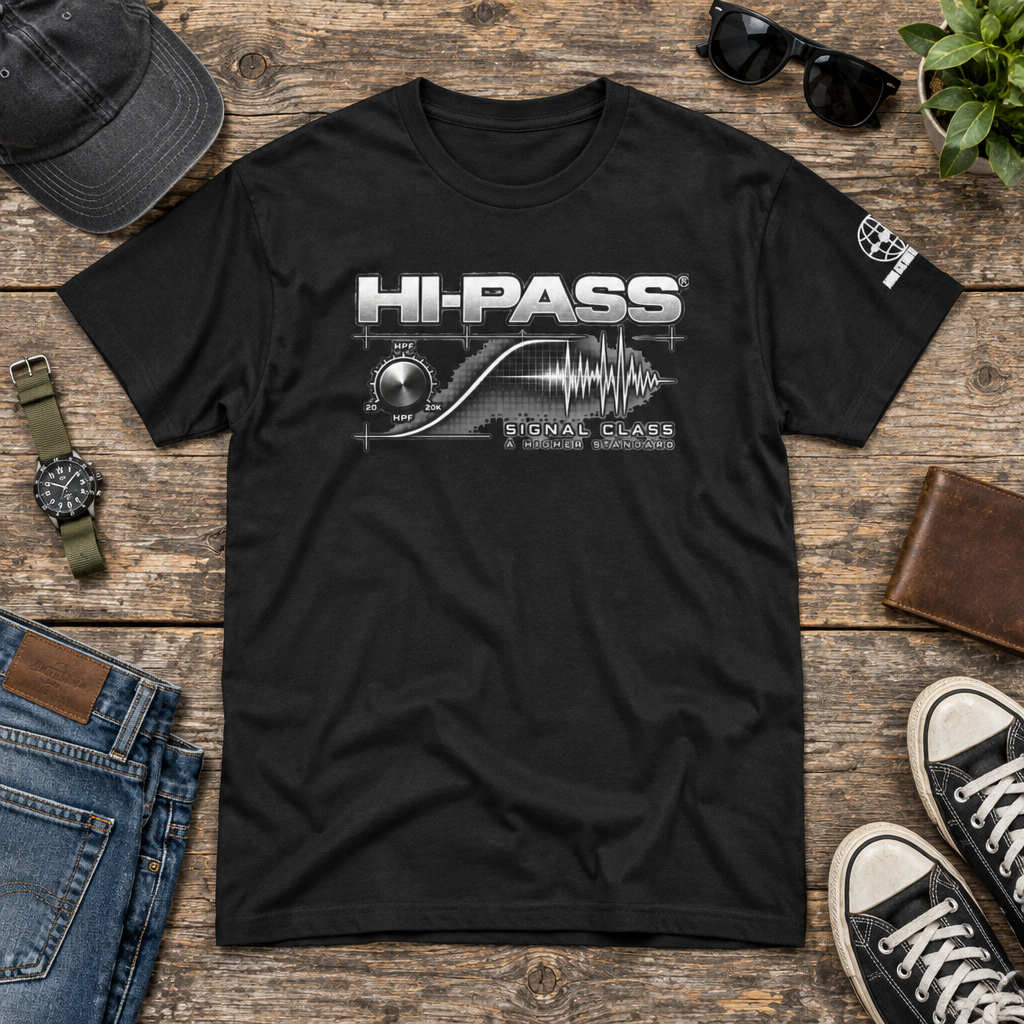 Hi-Pass Signal Class T-Shirt — Audio Engineer / Music Producer Graphic Tee