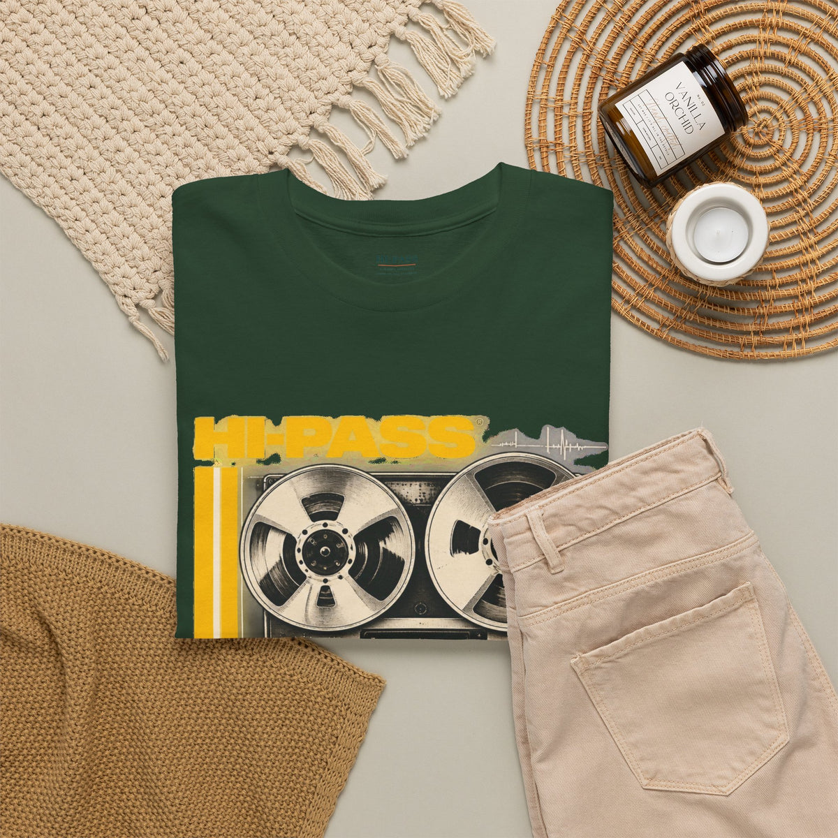 Retro Reel-to-Reel Tape Recorder Graphic T-Shirt