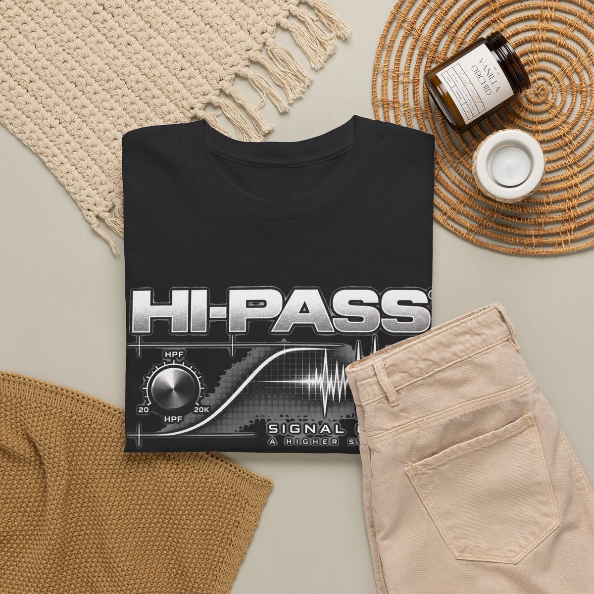 Hi-Pass Signal Class T-Shirt — Audio Engineer / Music Producer Graphic Tee